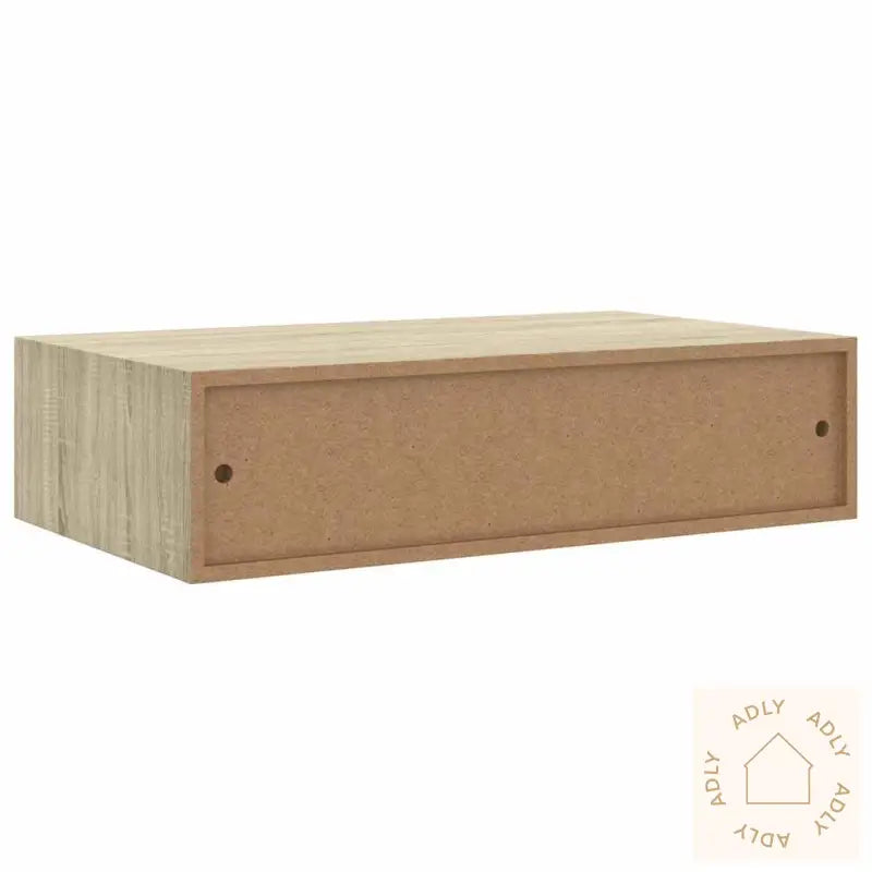 Veggmonterte Skuffehyller 2 Stk Eik 40X23,5X10 Cm Mdf