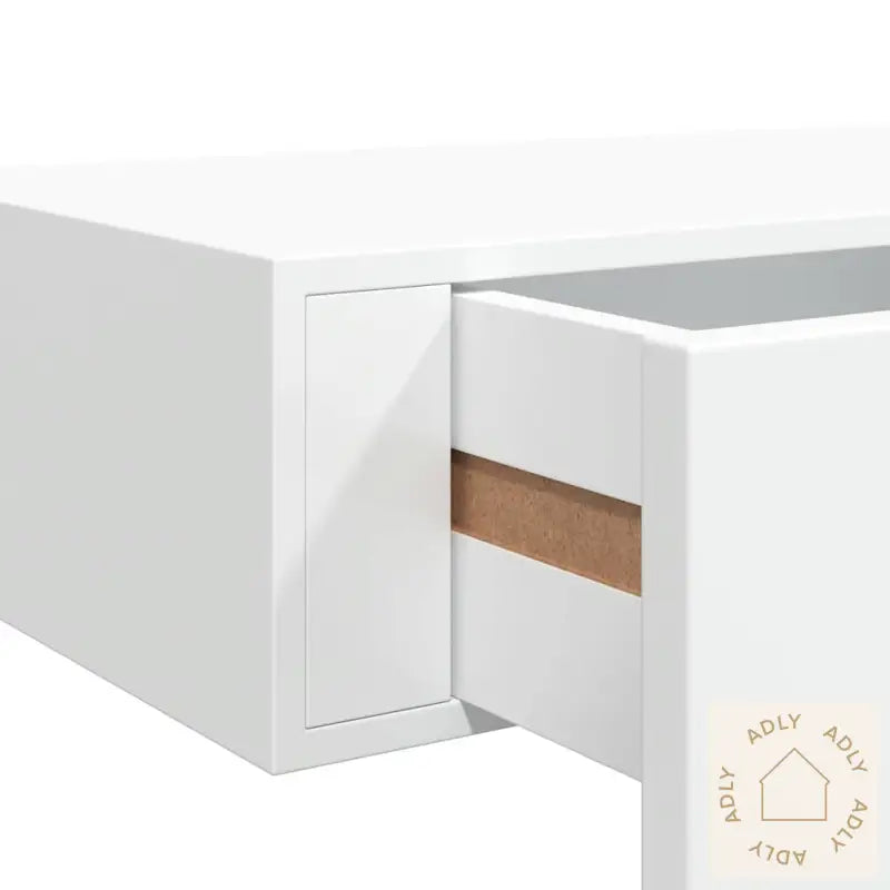 Veggmonterte Skuffehyller 2 Stk Hvit 60X23,5X10 Cm Mdf