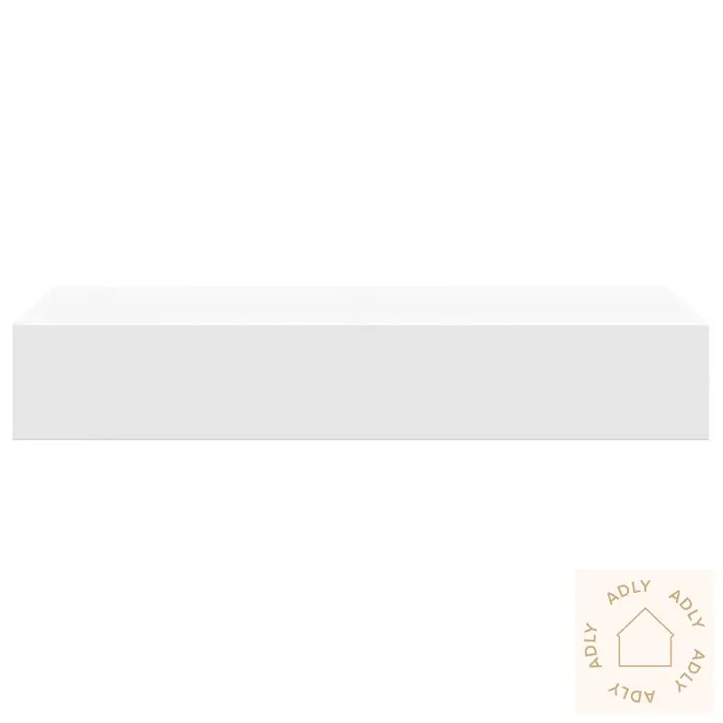 Veggmonterte Skuffehyller 2 Stk Hvit 60X23,5X10 Cm Mdf