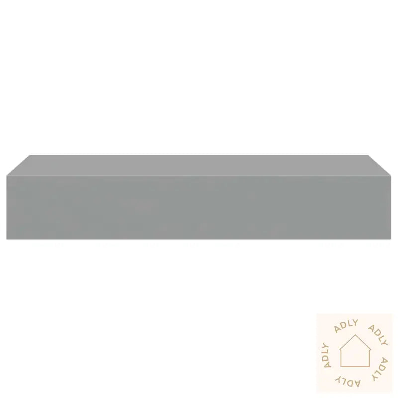 Veggmonterte Skuffehyller 2 Stk Grå 60X23,5X10 Cm Mdf