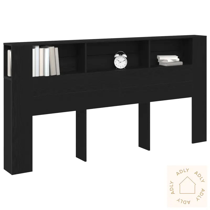 Hodegjerde Kabinett Svart Eik 200X18,5X104,5 Cm