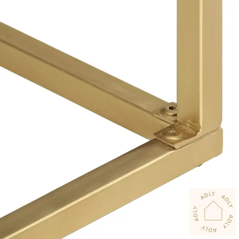 Konsollbord Svart Og Gull 90X30X75 Cm Heltre Mango