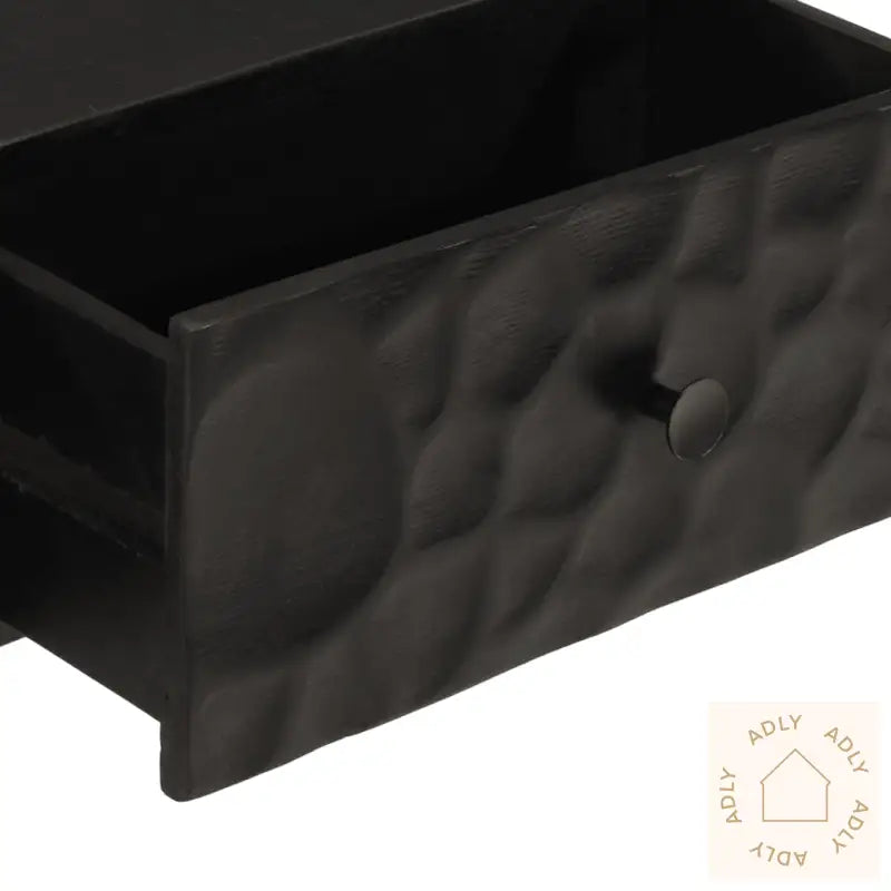 Konsollbord Svart 90X30X76 Cm Heltre Mango Og Jern