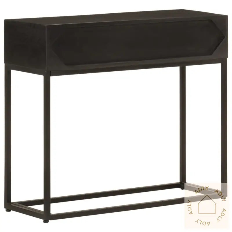 Konsollbord Svart 90X30X76 Cm Heltre Mango Og Jern