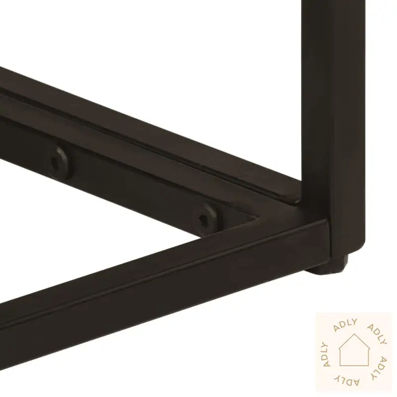 Konsollbord Svart 90X30X76 Cm Heltre Mango Og Jern