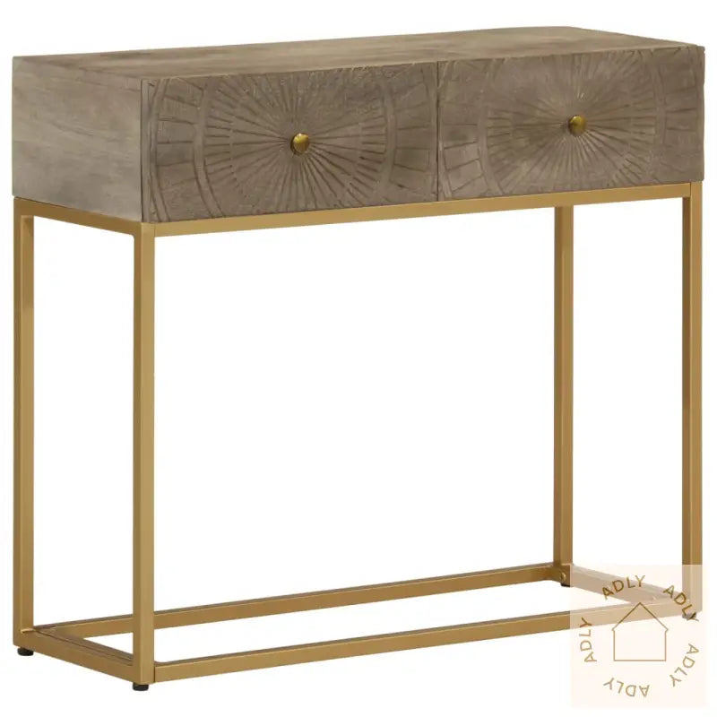 Konsollbord 90X30X76 Cm Heltre Mango Og Jern
