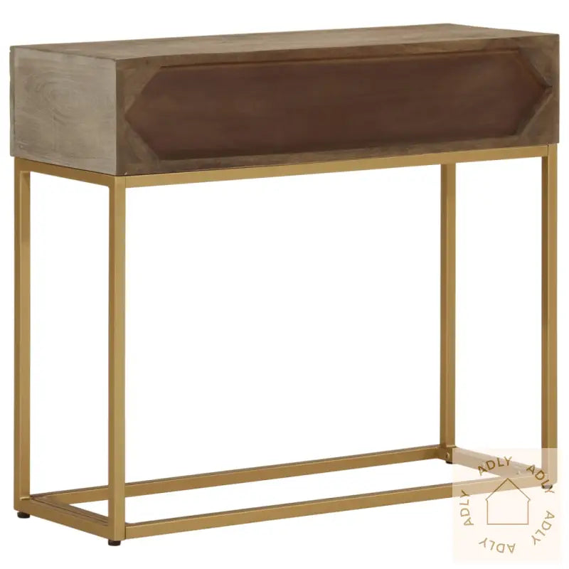Konsollbord 90X30X76 Cm Heltre Mango Og Jern