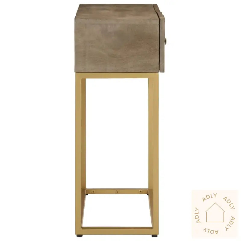 Konsollbord 90X30X76 Cm Heltre Mango Og Jern