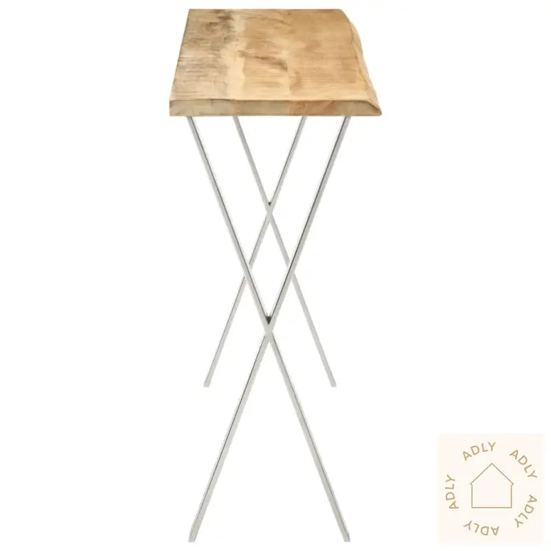 Konsollbord Med Naturlig Kant 105X33X76 Cm Heltre Mango