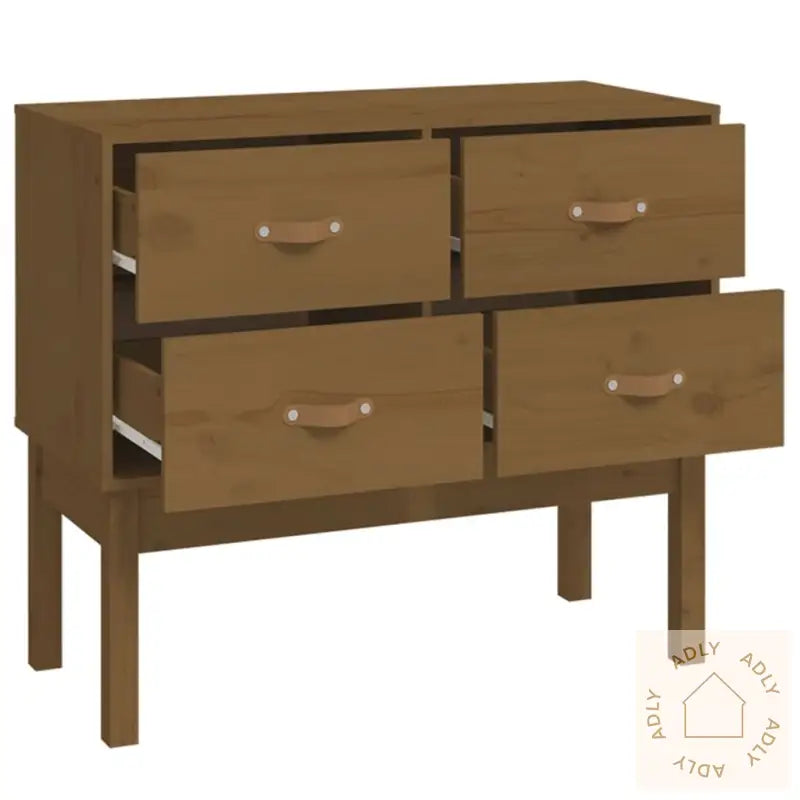 Konsollskap Honningbrun 90X40X78 Cm Heltre Furu