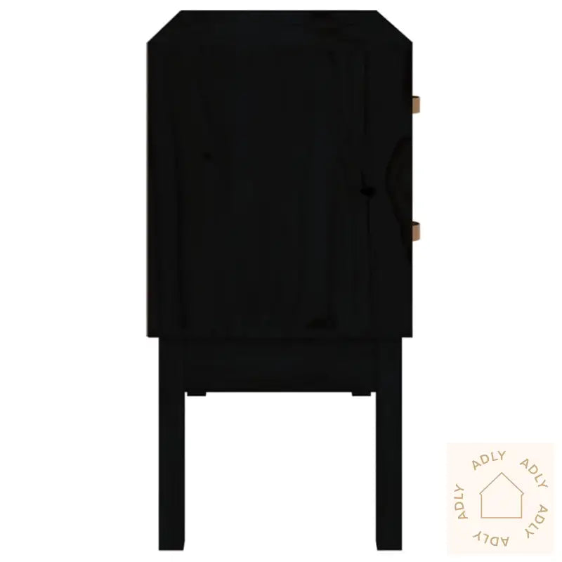 Konsollskap Svart 90X40X78 Cm Heltre Furu