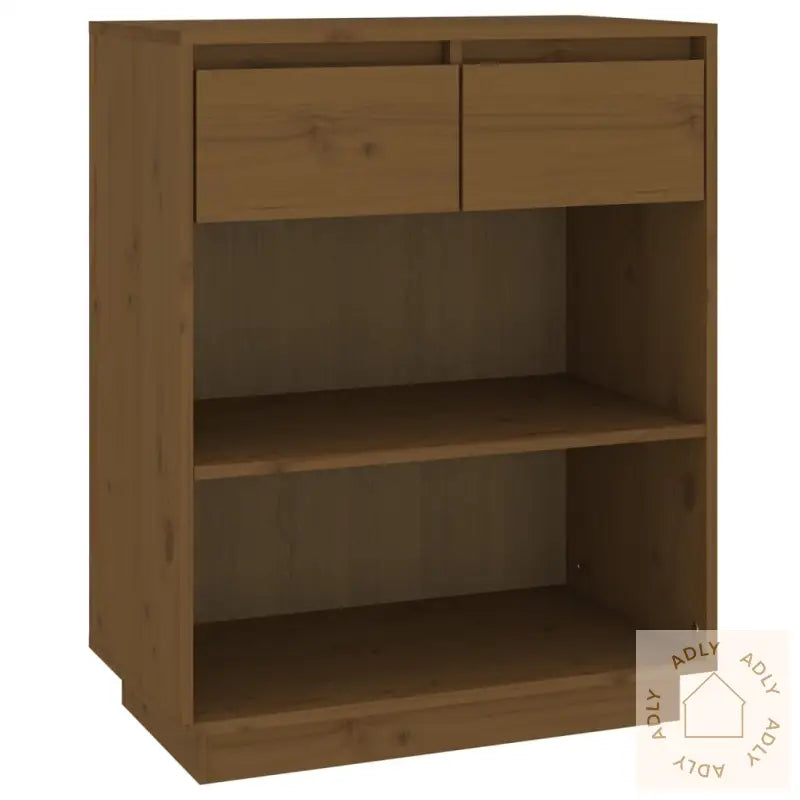 Konsollskap Honningbrun 60X34X75 Cm Heltre Furu