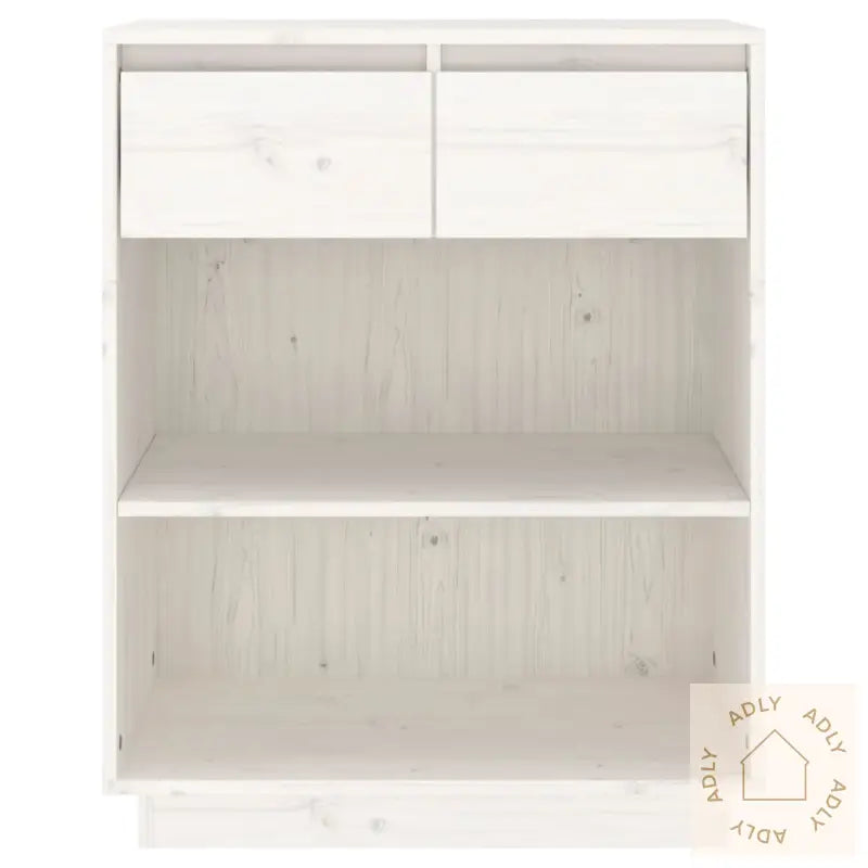 Konsollskap Hvit 60X34X75 Cm Heltre Furu