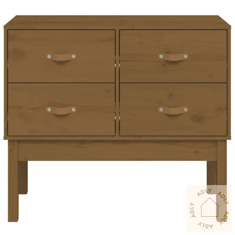 Konsollskap Honningbrun 90X40X78 Cm Heltre Furu