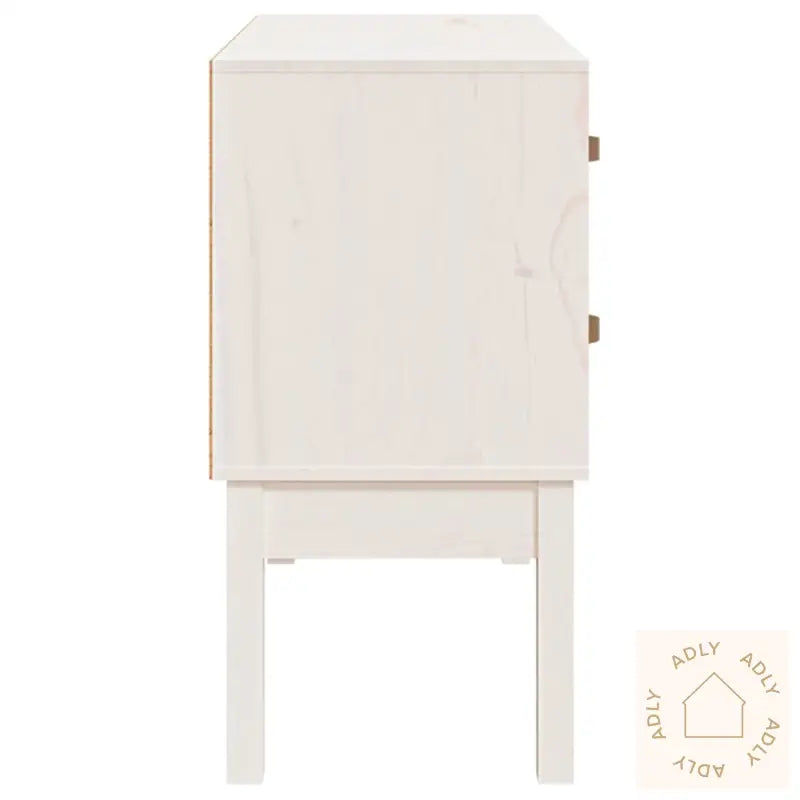 Konsollskap Hvit 90X40X78 Cm Heltre Furu