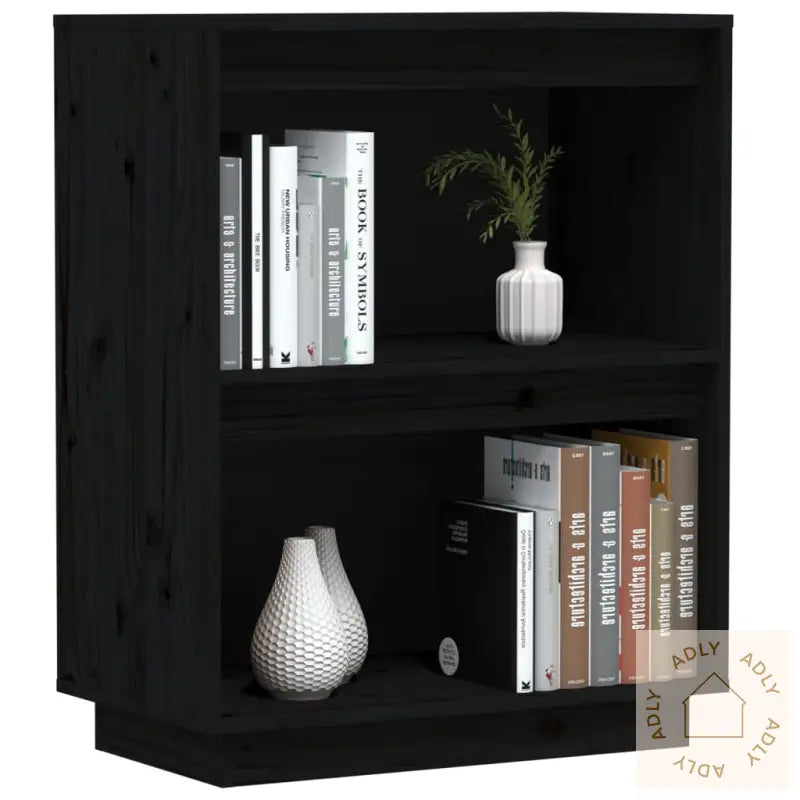 Konsollskap Svart 60X34X75 Cm Heltre Furu