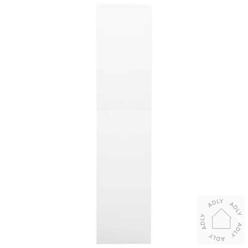Kontorskap Hvit 90X40X180 Cm Stål