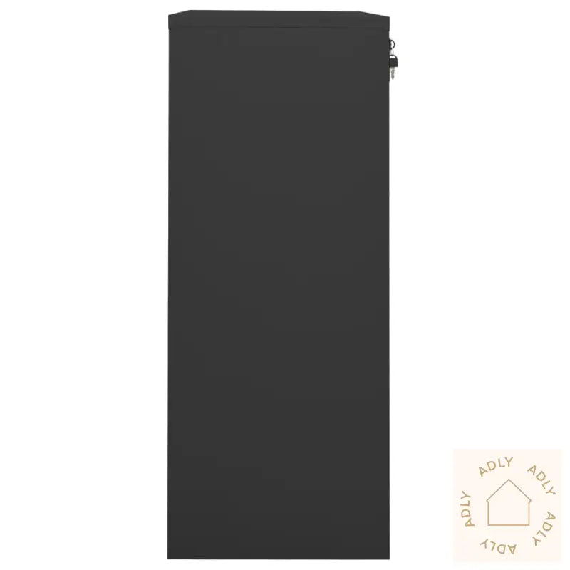 Kontorskap Antrasitt 90X40X102 Cm Stål