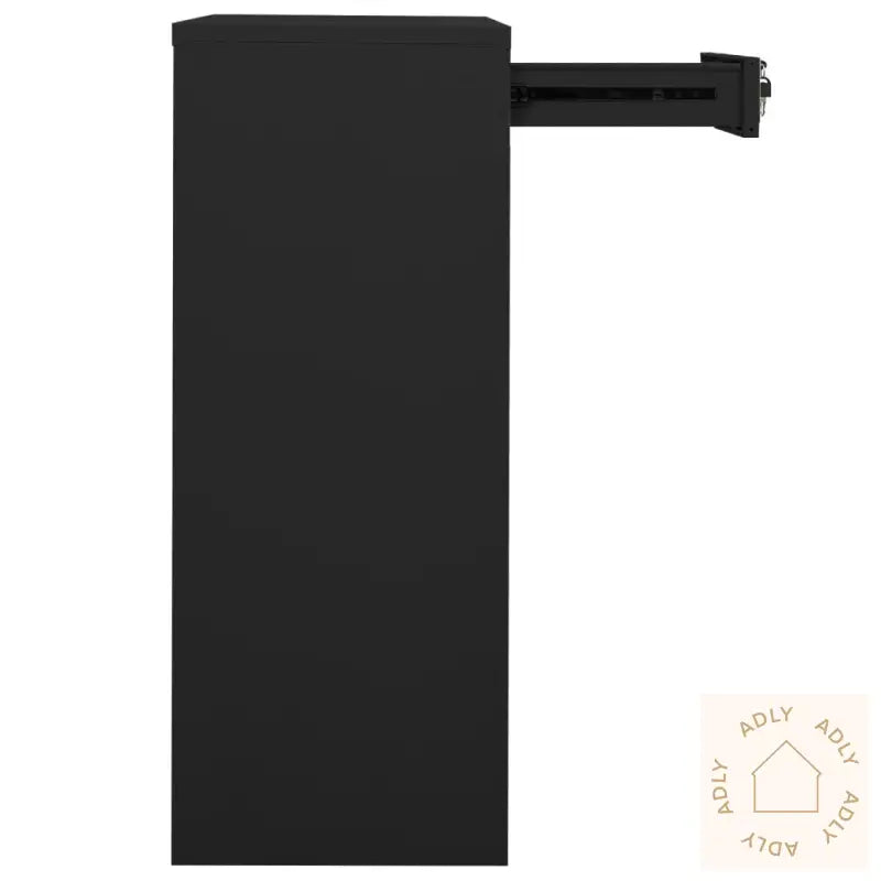 Kontorskap Antrasitt 90X40X102 Cm Stål