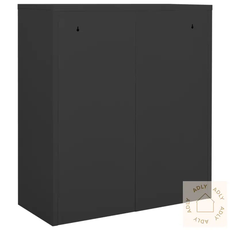 Kontorskap Antrasitt 90X40X102 Cm Stål