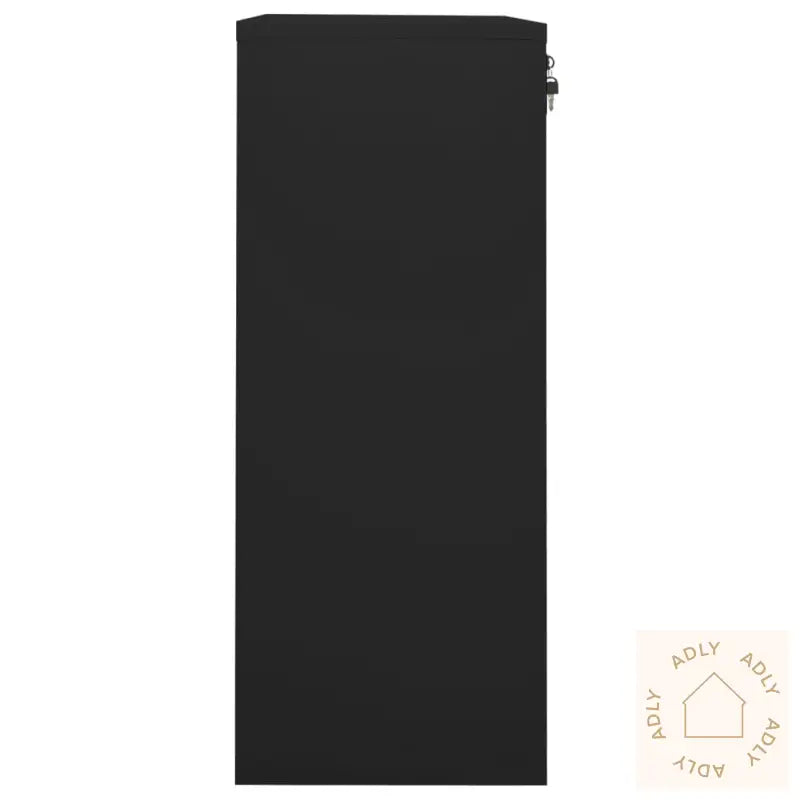 Kontorskap Svart 90X40X102 Cm Stål