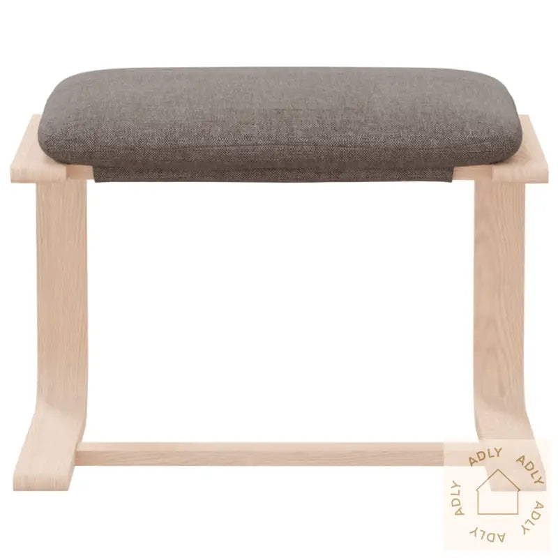 Fotskammel Gråbrun 51X41X40 Cm Stoff
