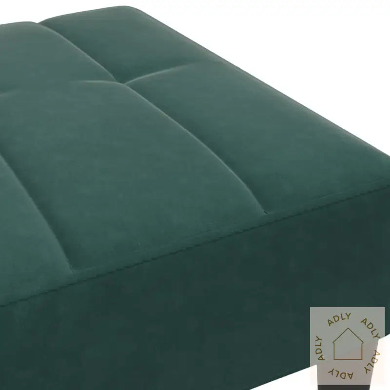 Fotskammel Mørkegrønn 77X55X31 Cm Fløyel
