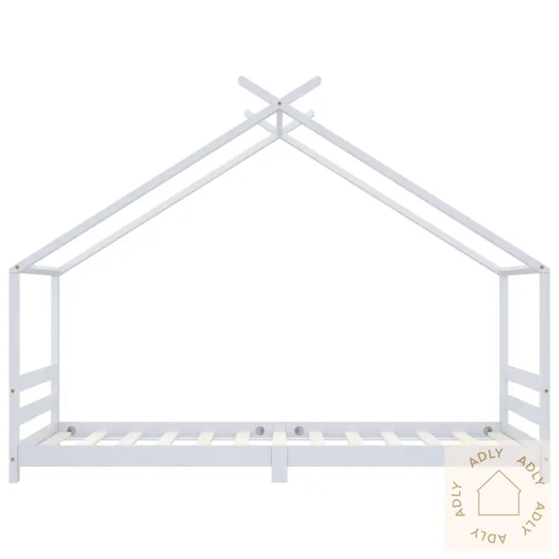 Sengeramme For Barn Heltre Furu Hvit 90X200 Cm