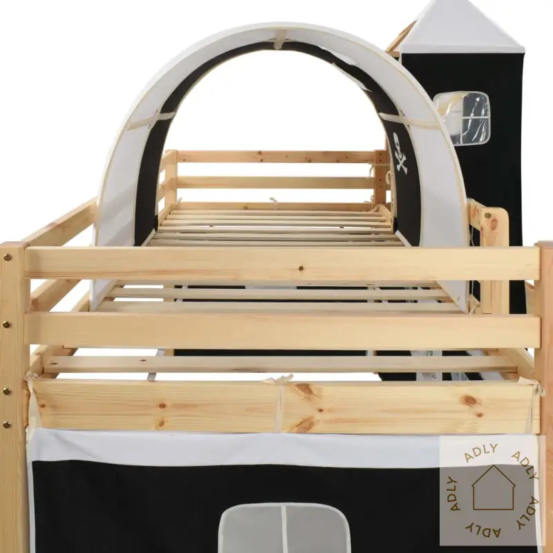 Barneseng Med Sklie Og Stige Furu 97X208 Cm