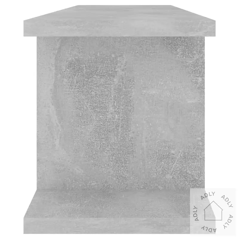 Vegghyller 2 Stk Betonggrå 75X18X20 Cm Konstruert Tre