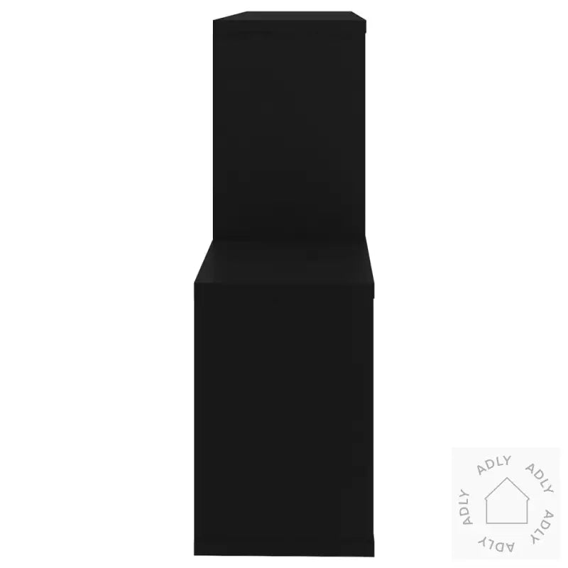 Vegghylle Svart 100X18X53 Cm Konstruert Tre