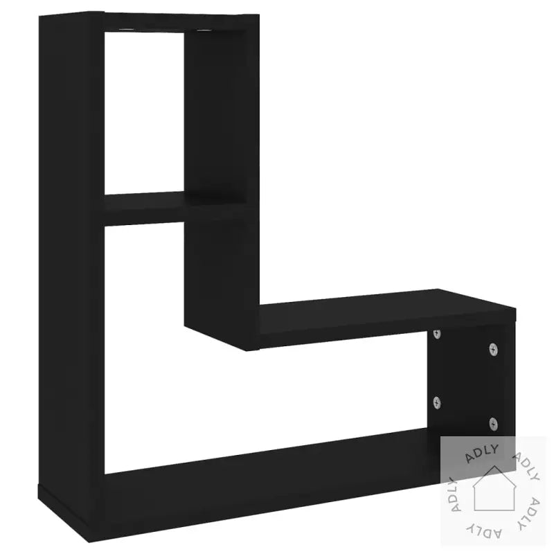 Vegghyller 2 Stk Svart 50X15X50 Cm Konstruert Tre