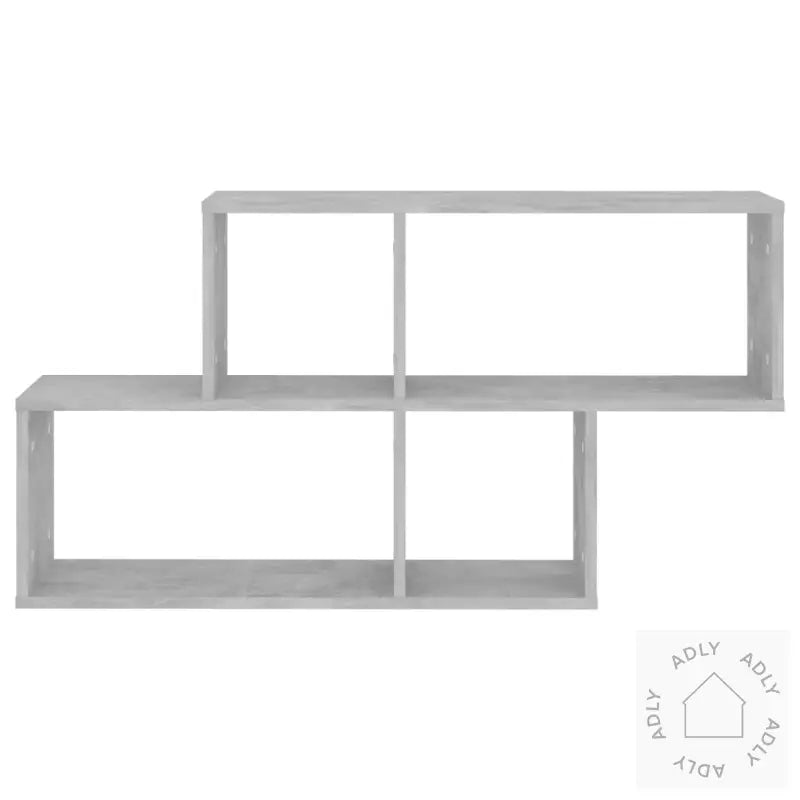 Vegghylle Betonggrå 100X18X53 Cm Konstruert Tre