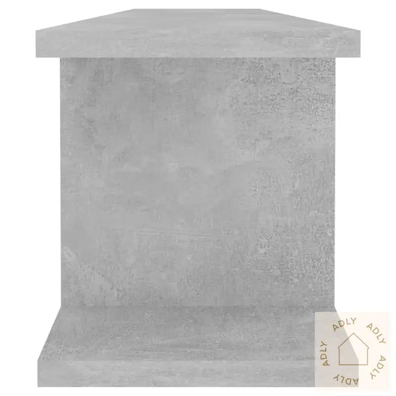 Vegghyller 2 Stk Betonggrå 90X18X20 Cm Konstruert Tre
