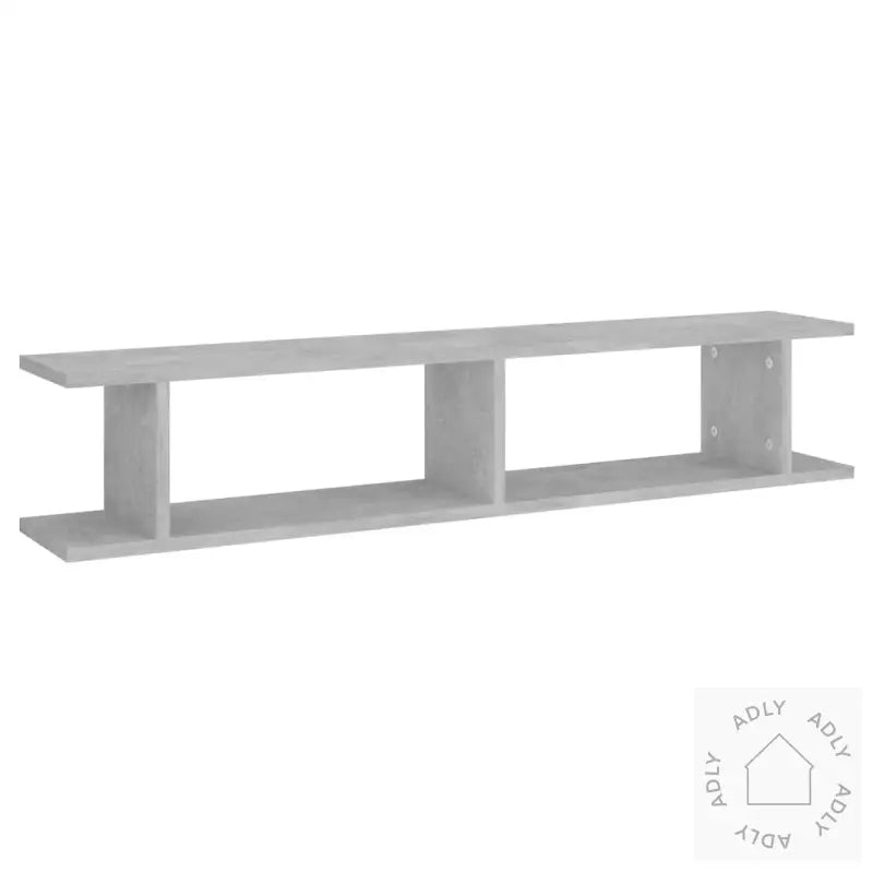 Vegghyller 2 Stk Betonggrå 105X18X20 Cm Konstruert Tre