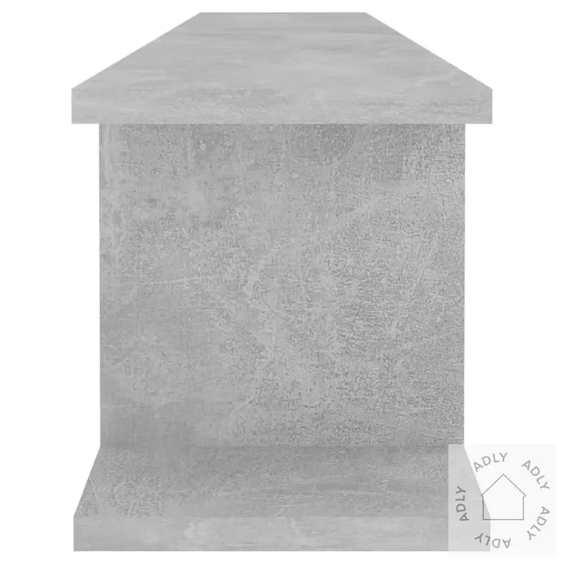 Vegghyller 2 Stk Betonggrå 105X18X20 Cm Konstruert Tre