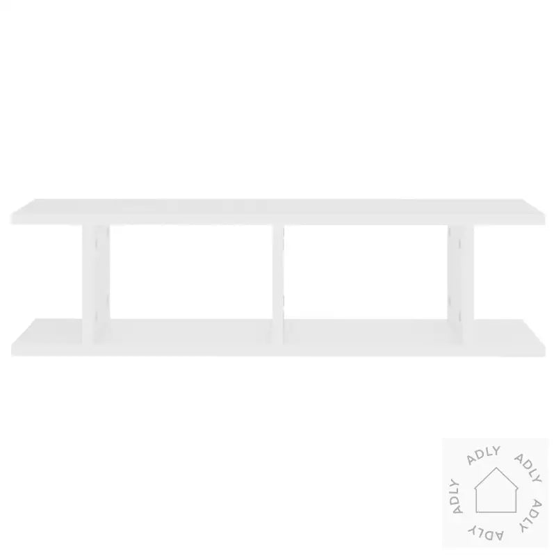 Vegghyller 2 Stk Hvit 75X18X20 Cm Konstruert Tre