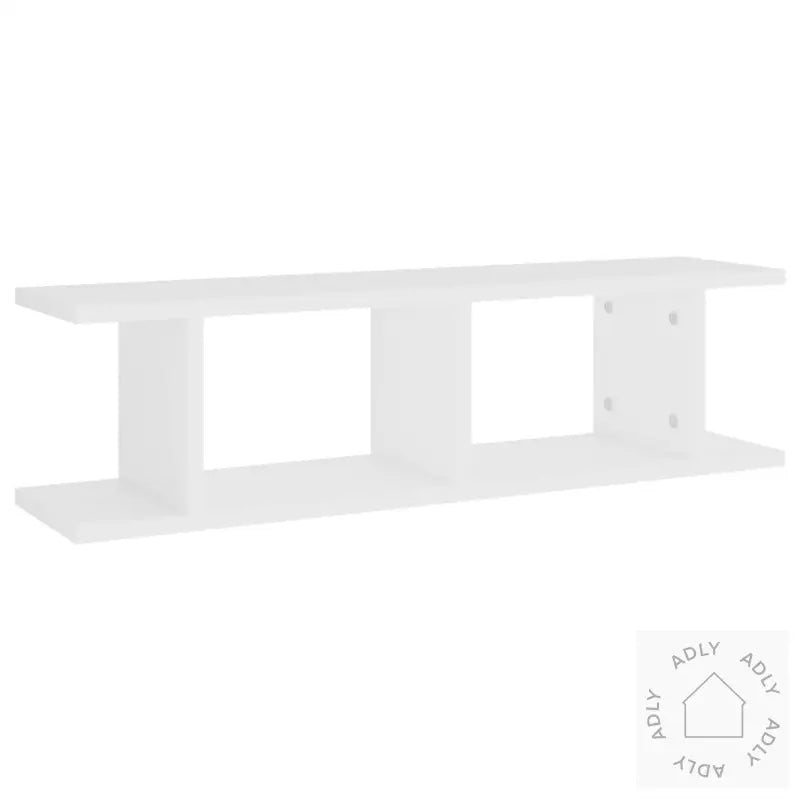 Vegghyller 2 Stk Hvit 75X18X20 Cm Konstruert Tre