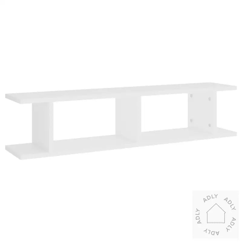 Vegghyller 2 Stk Hvit 90X18X20 Cm Konstruert Tre