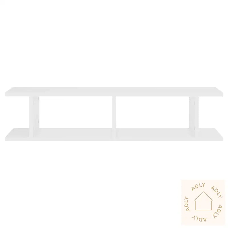 Vegghyller 2 Stk Hvit 90X18X20 Cm Konstruert Tre
