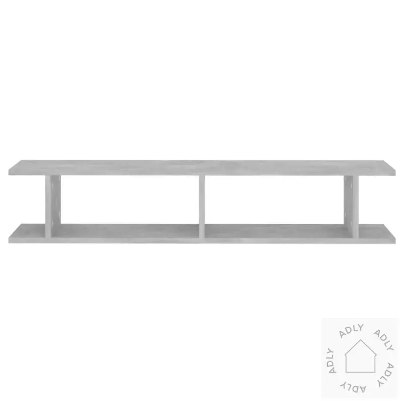 Vegghyller 2 Stk Betonggrå 105X18X20 Cm Konstruert Tre