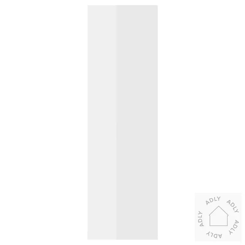 Vegghyller 2 Stk Høyglans Hvit 50X15X50 Cm Konstruert Tre
