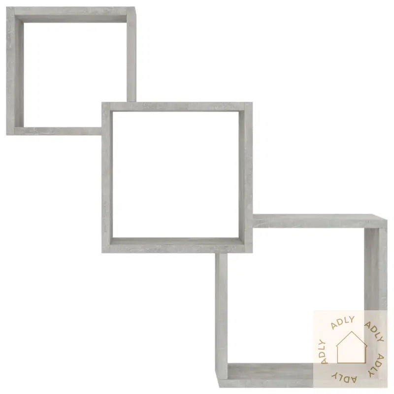 Vegghyller Kubeformet Betonggrå 68X15X68 Cm Konstruert Tre