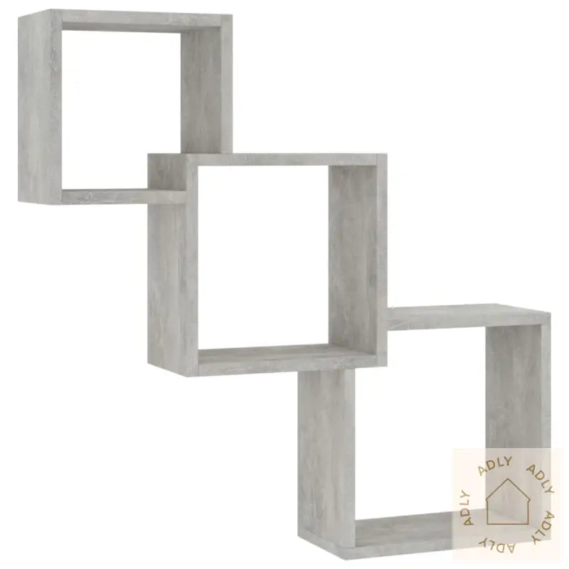 Vegghyller Kubeformet Betonggrå 68X15X68 Cm Konstruert Tre