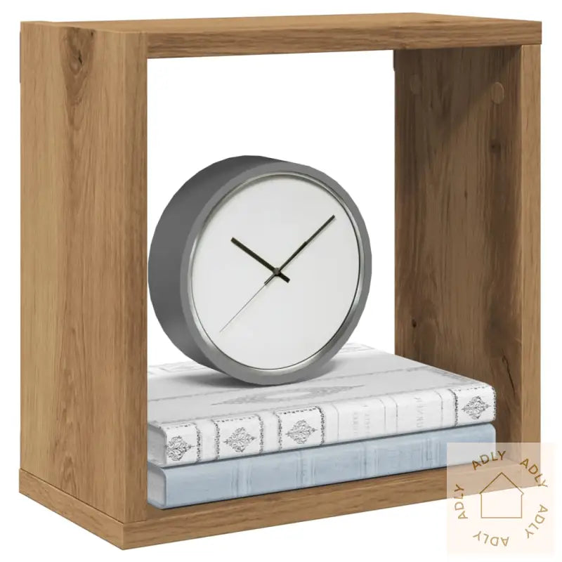 Vegghyller Kube 4 Stk Artisan Eik 30X15X30 Cm Konstruert Tre