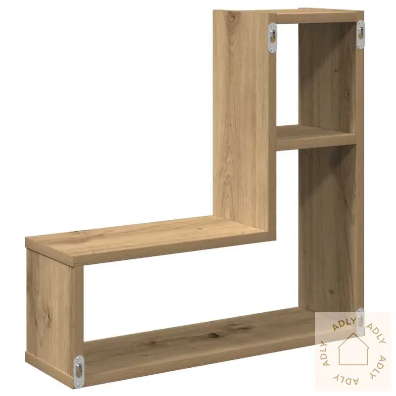 Vegghyller Kube 2 Stk Artisan Eik 50X15X50 Cm Konstruert Tre