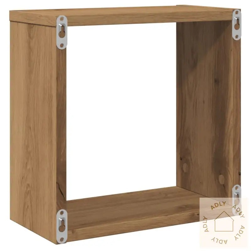 Vegghyller Kube 4 Stk Artisan Eik 30X15X30 Cm Konstruert Tre