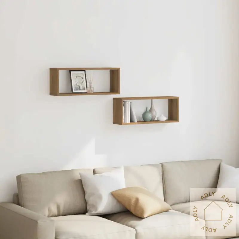 Vegghyller Kube 2 Stk Artisan Eik 60X15X23 Cm Konstruert Tre