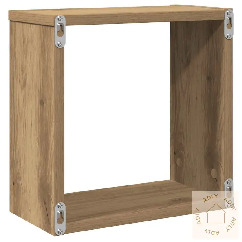 Vegghyller Kube 2 Stk Artisan Eik 30X15X30 Cm Konstruert Tre
