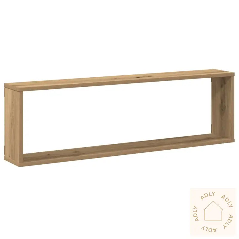 Vegghyller Kube 2 Stk Artisan Eik 100X15X30 Cm Konstruert Tre